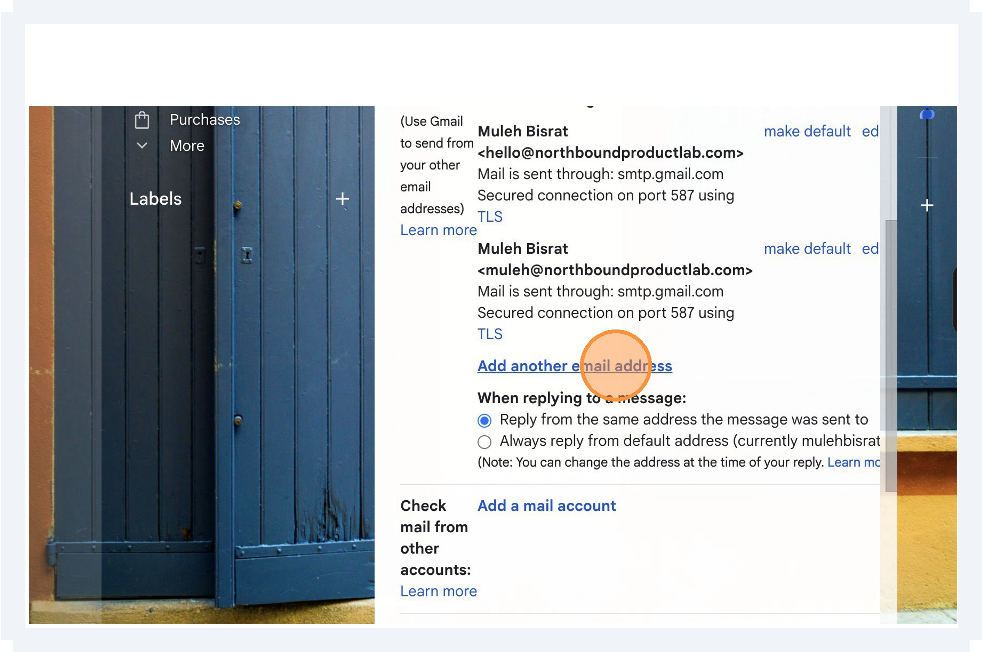 Add email address dialog